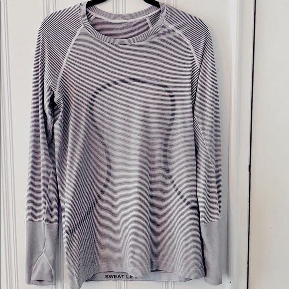 lululemon athletica Tops - Striped Lululemon Swiftly Tech Long Sleeve (10)